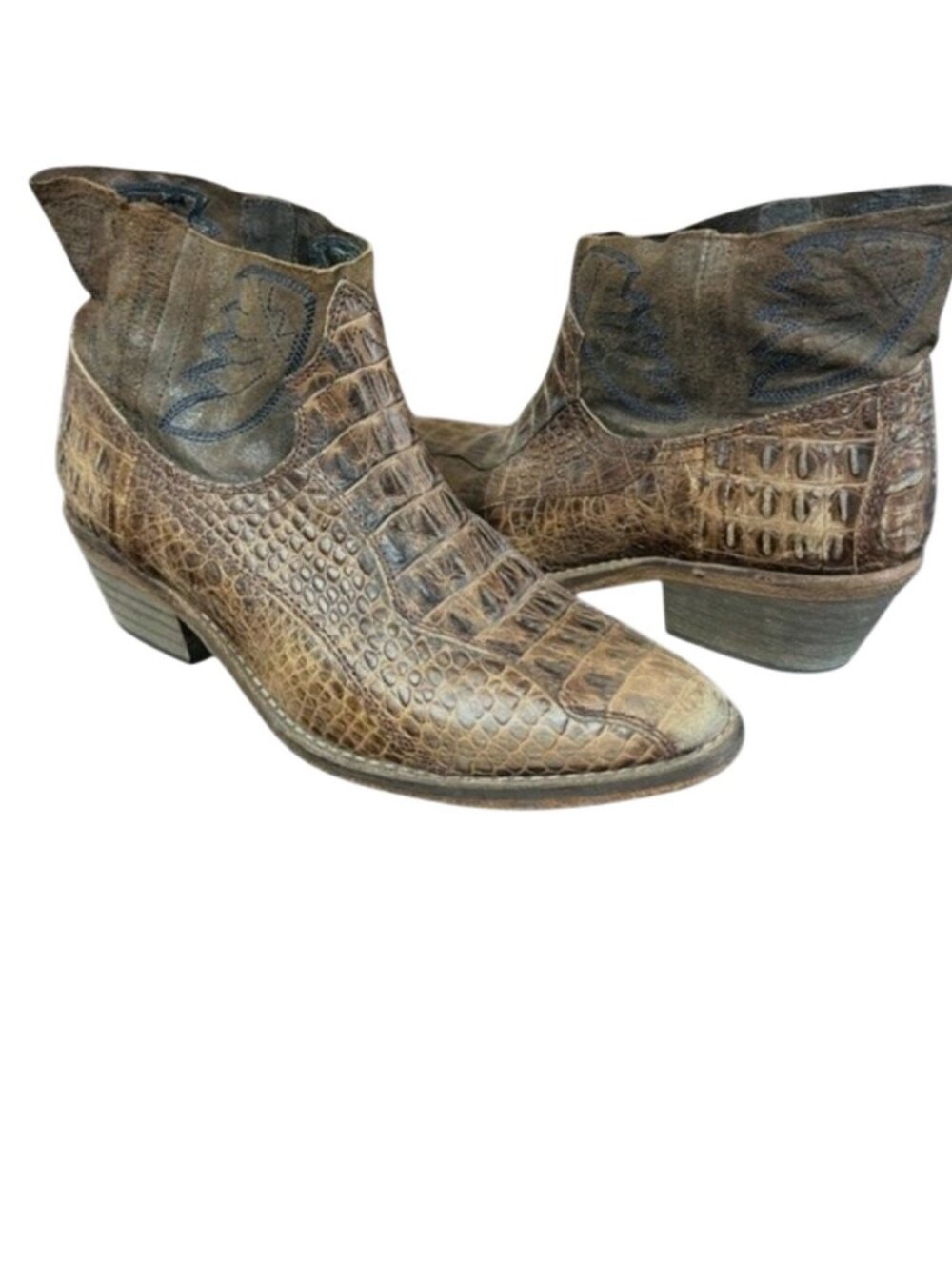 Free People Dorado Leather Boots Brown 6.5